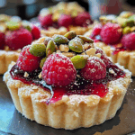 Pistachio Raspberry Tartlets