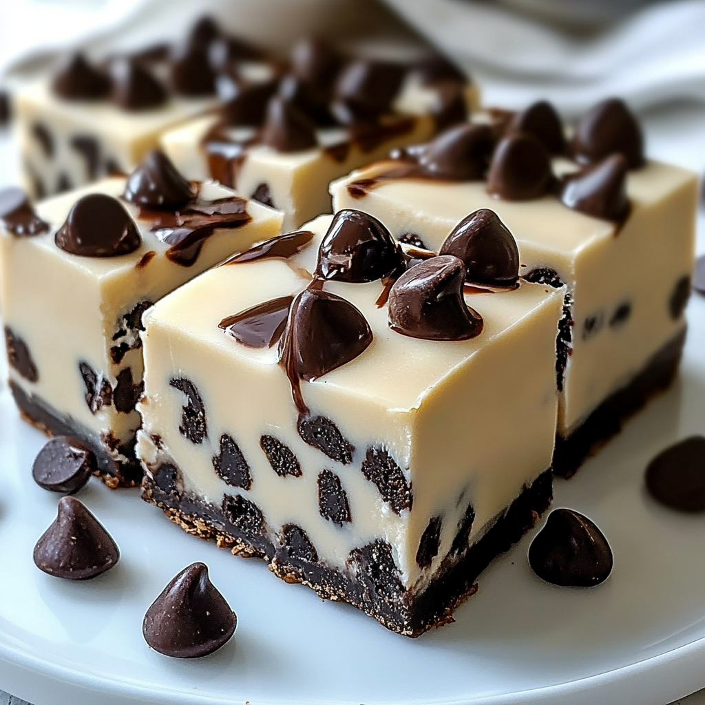 Chocolate Chip Cheesecake Bars