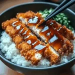 Crispy Japanese Katsu Bowls with Tonkatsu Sauce