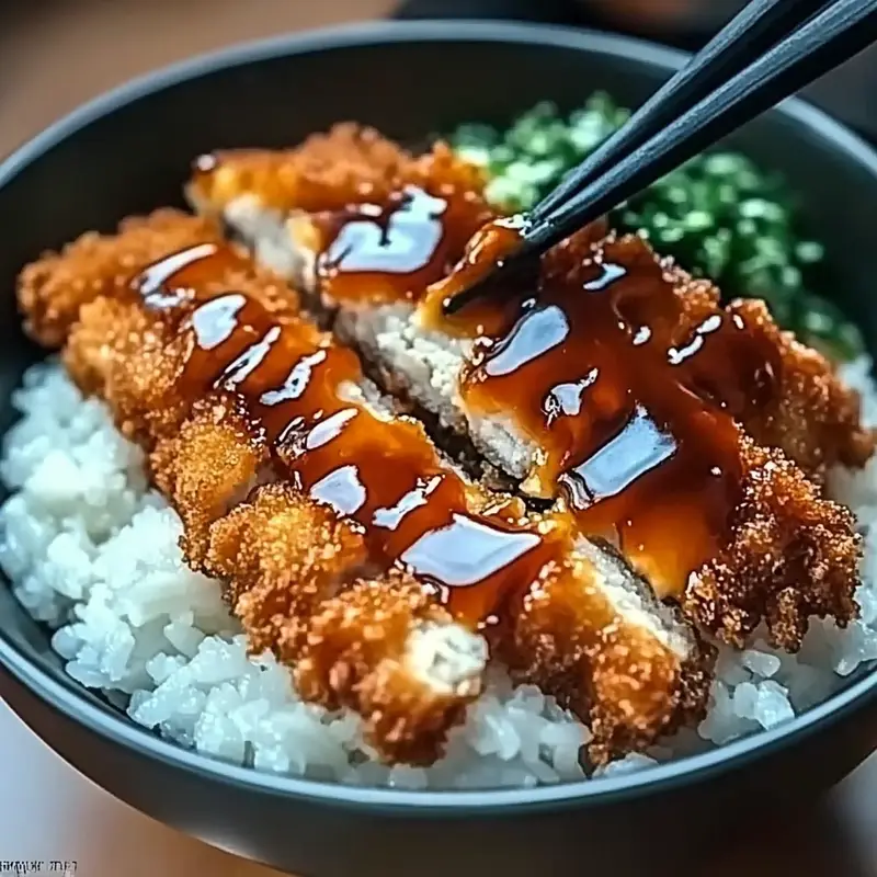 Crispy Japanese Katsu Bowls with Tonkatsu Sauce