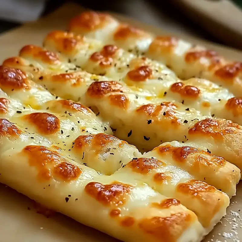 Homemade Cheesy Breadsticks