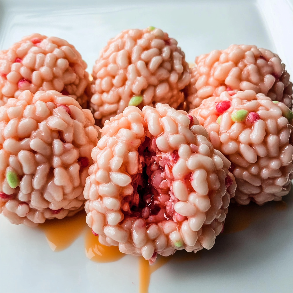 Spooktacular Marshmallow Rice Bubbles Halloween Brains
