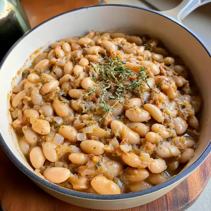 Savory French Onion White Beans