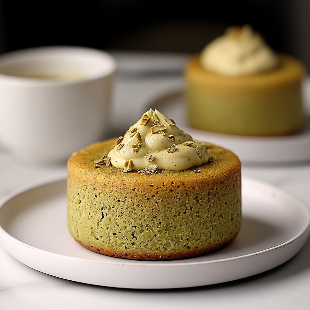 Pistachio Lava Cakes