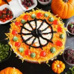 Spooktacular Halloween Spiderweb 7-Layer Dip Recipe