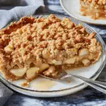 Fall Apple Crumble Pie with Cinnamon Spices