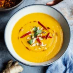 Creamy Coconut, Pumpkin and Ginger Soup