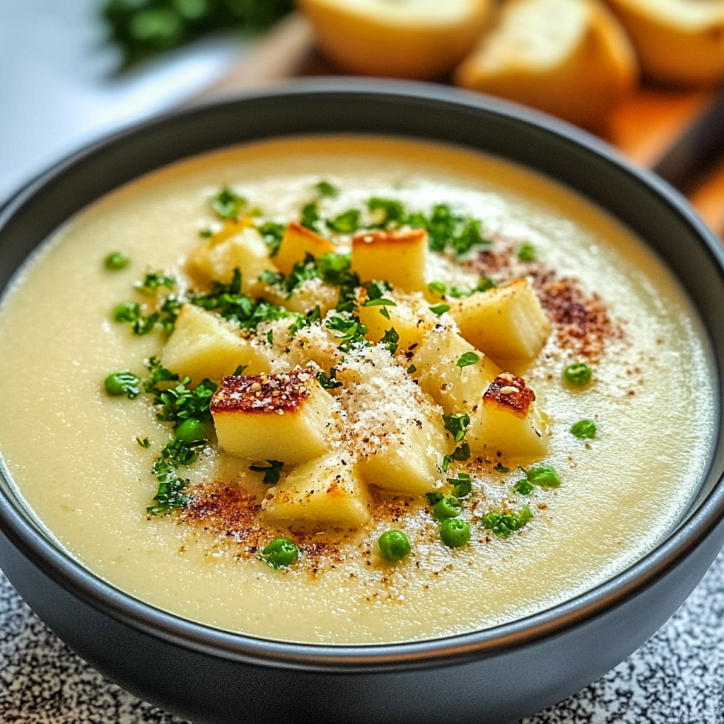 Creamy Roasted Garlic Potato Soup Recipe for Comfort