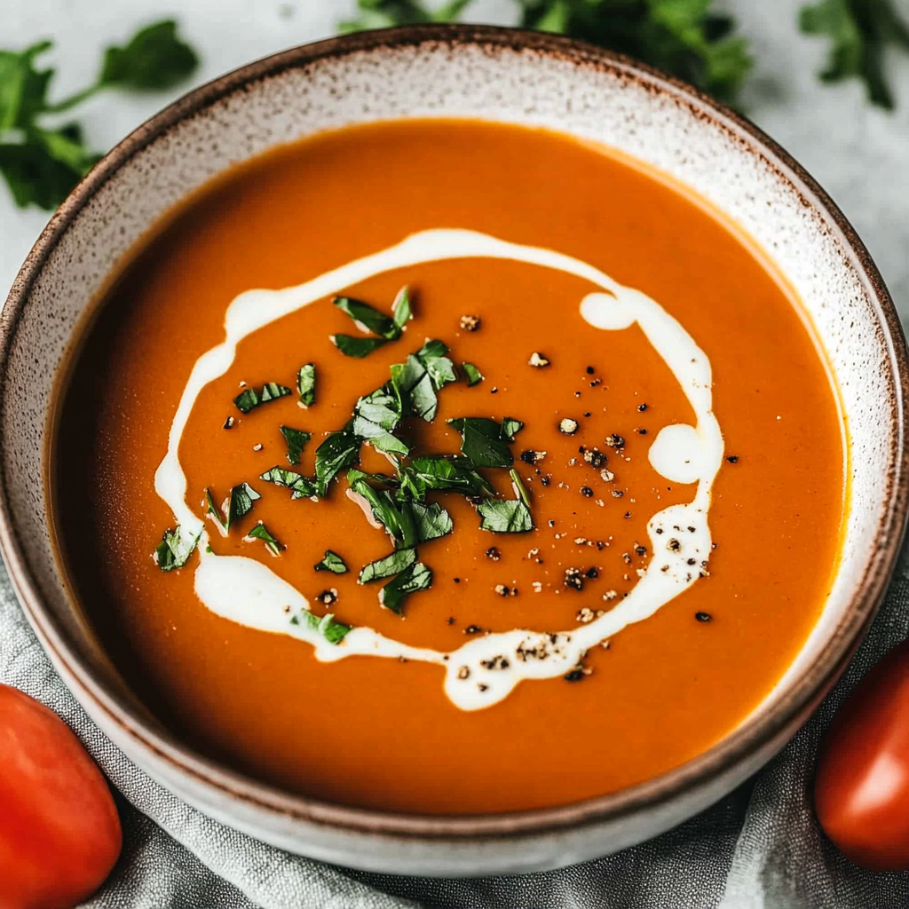 Slow Cooker Creamy Tomato Soup