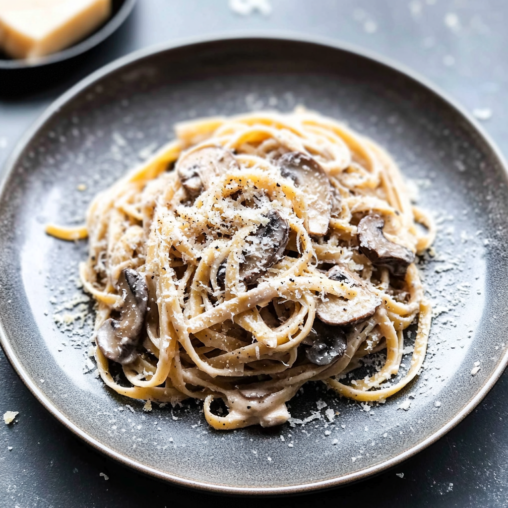 Creamy Mushroom Ricotta Pasta
