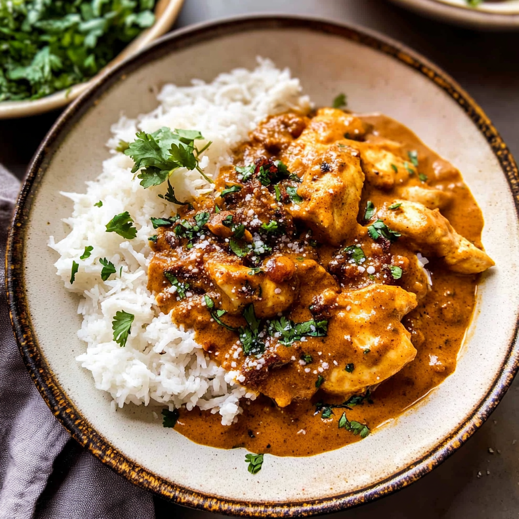 Crockpot Creamy Coconut Chicken Tikka Masala