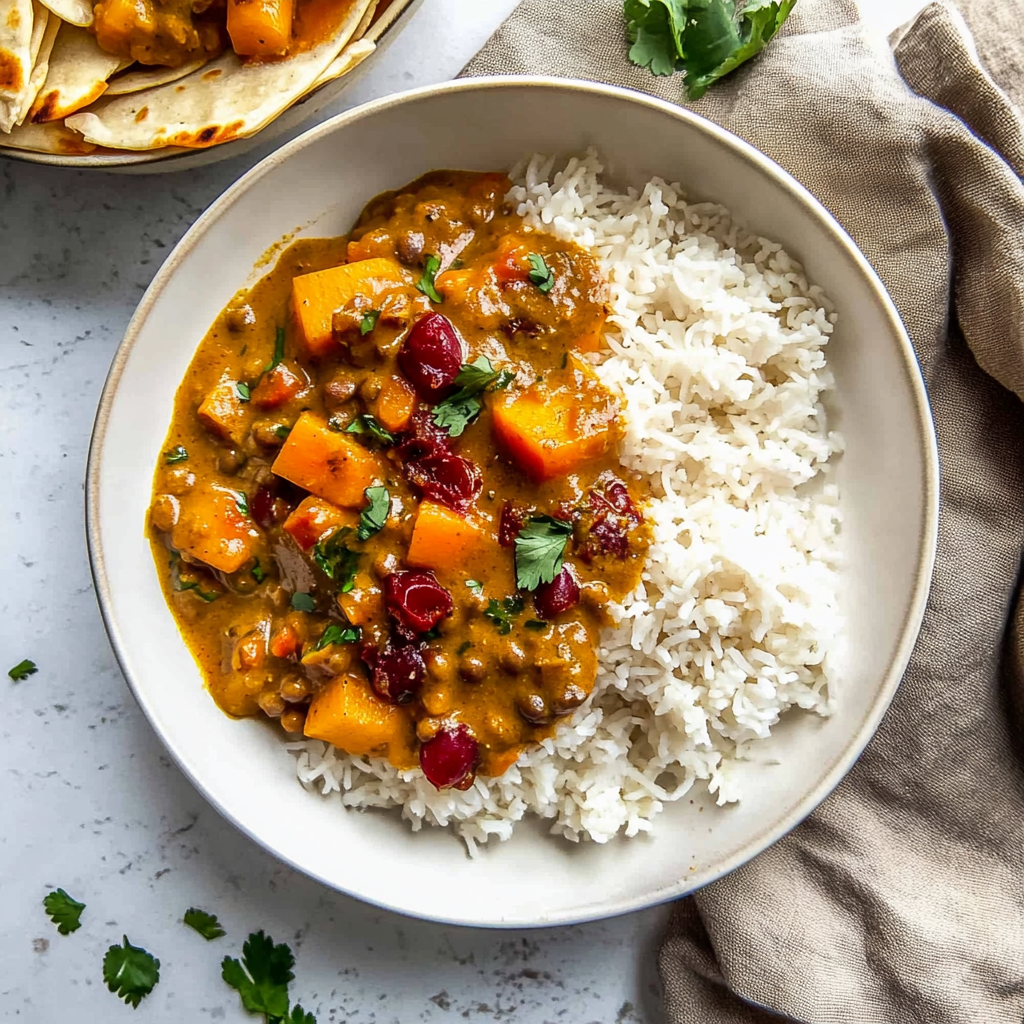Cozy Miso Pumpkin Lentil Curry Recipe for Autumn Bliss