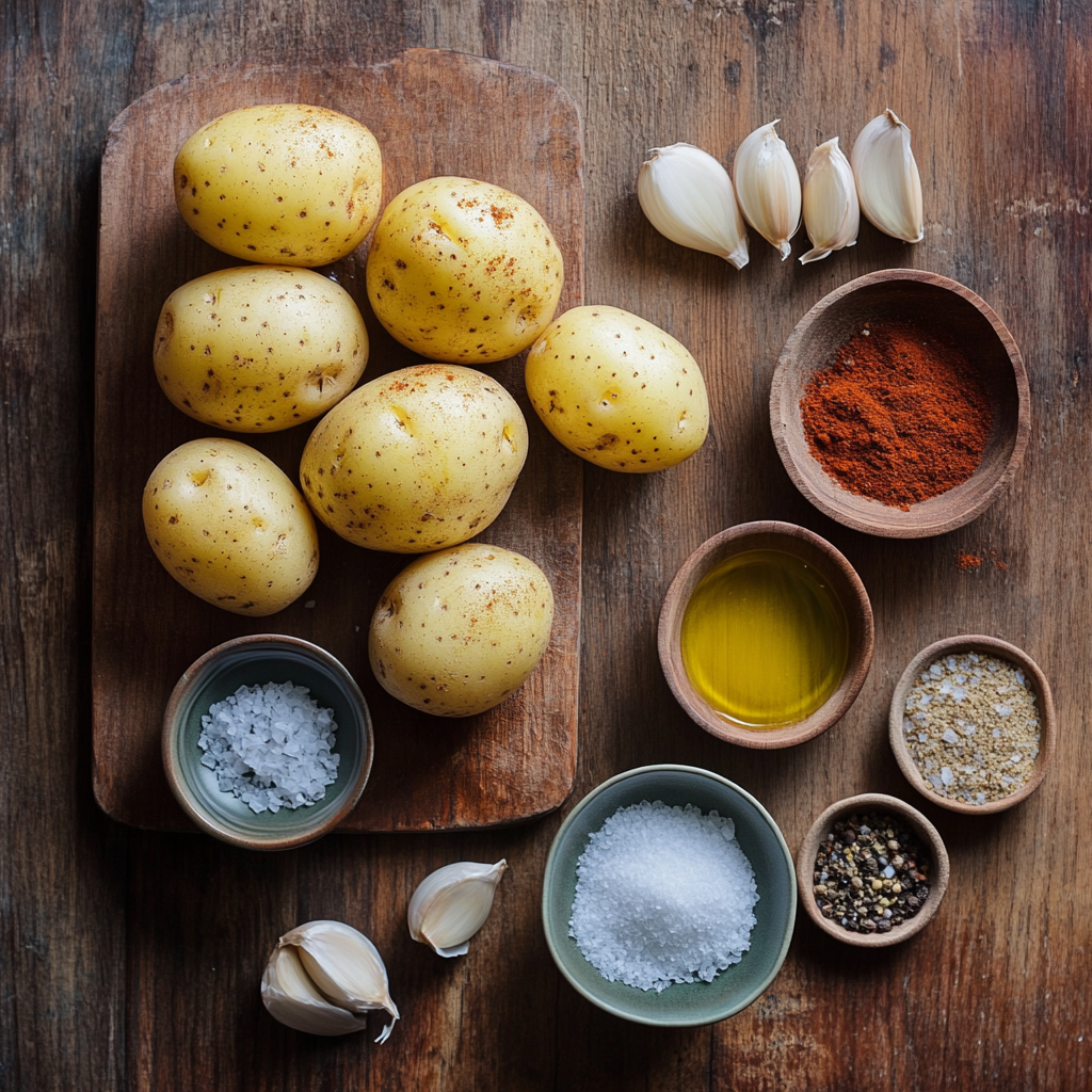 Air Fryer Potato Wedges ingredients