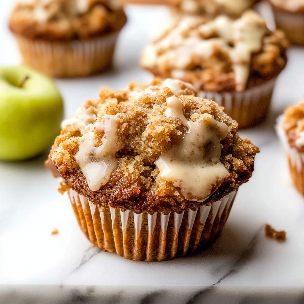 Apple Cinnamon Muffins with Crumb Topping
