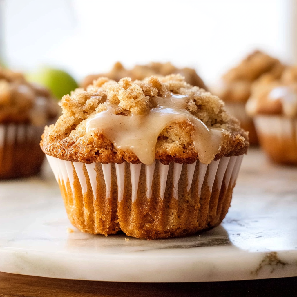 Apple Cinnamon Muffins with Crumb Topping