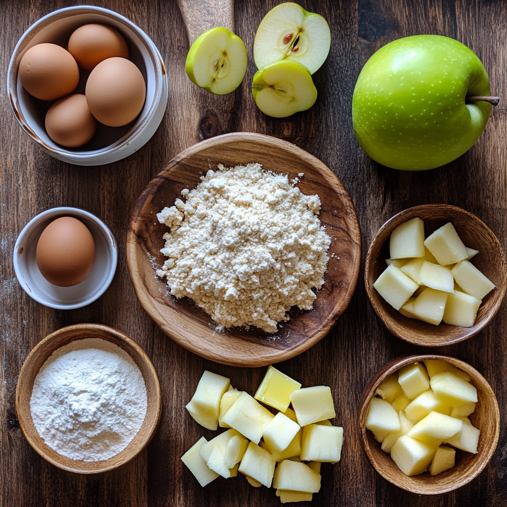 Apple Cinnamon Muffins with Crumb Topping ingredients