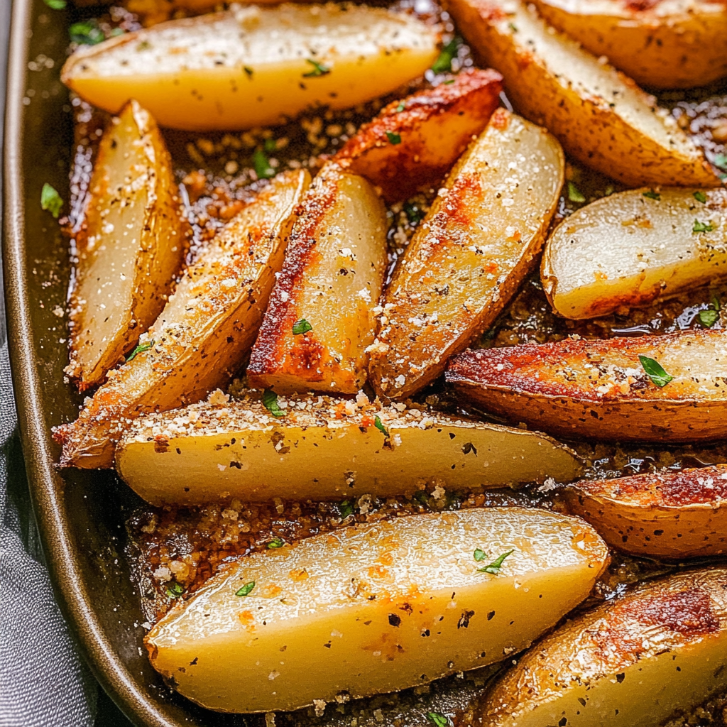 Baked Garlic Parmesan Potato Wedges