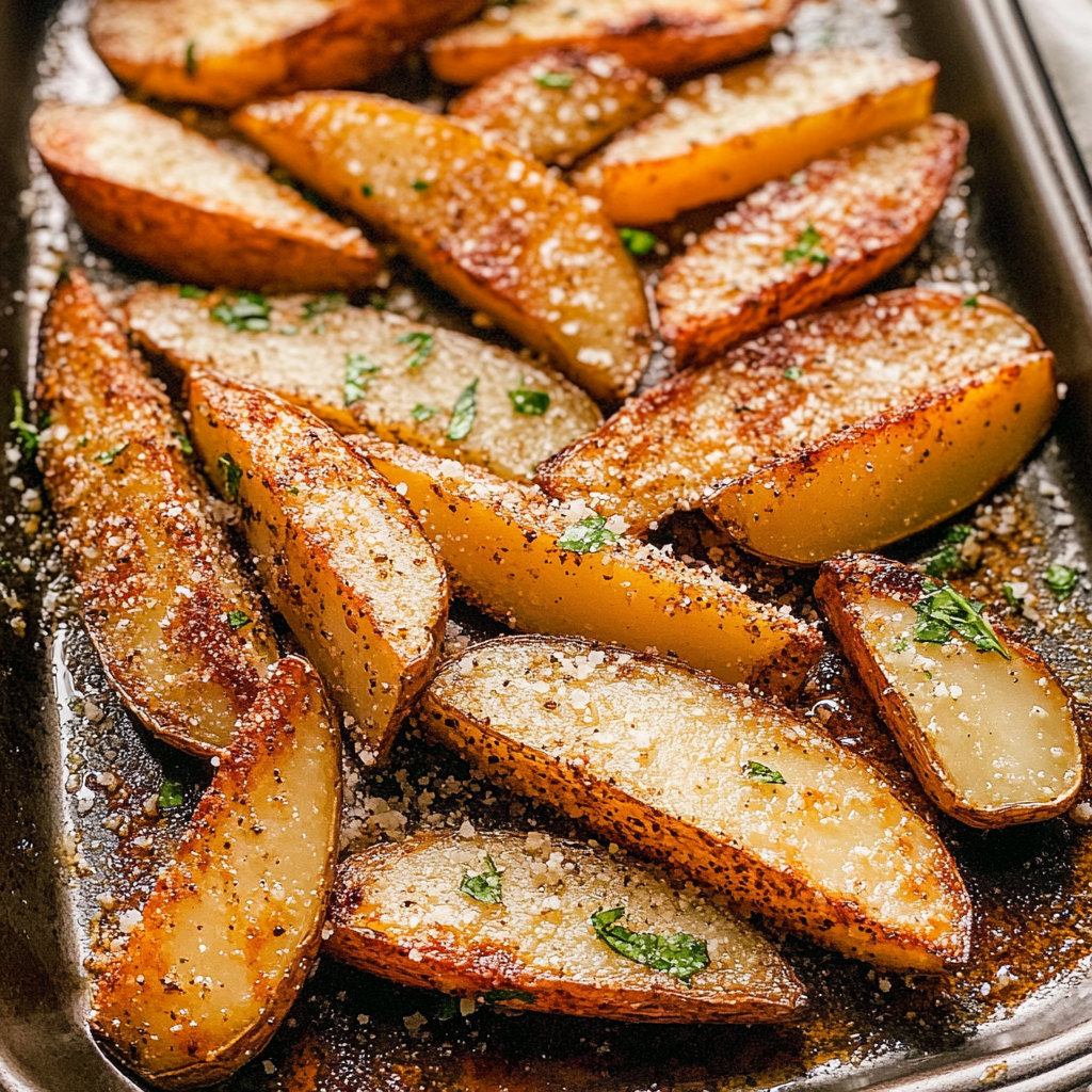 Baked Garlic Parmesan Potato Wedges