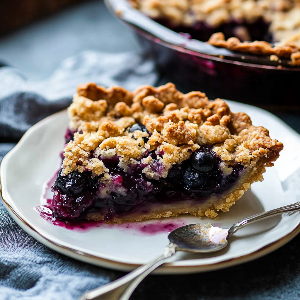 Blueberry Streusel Pie