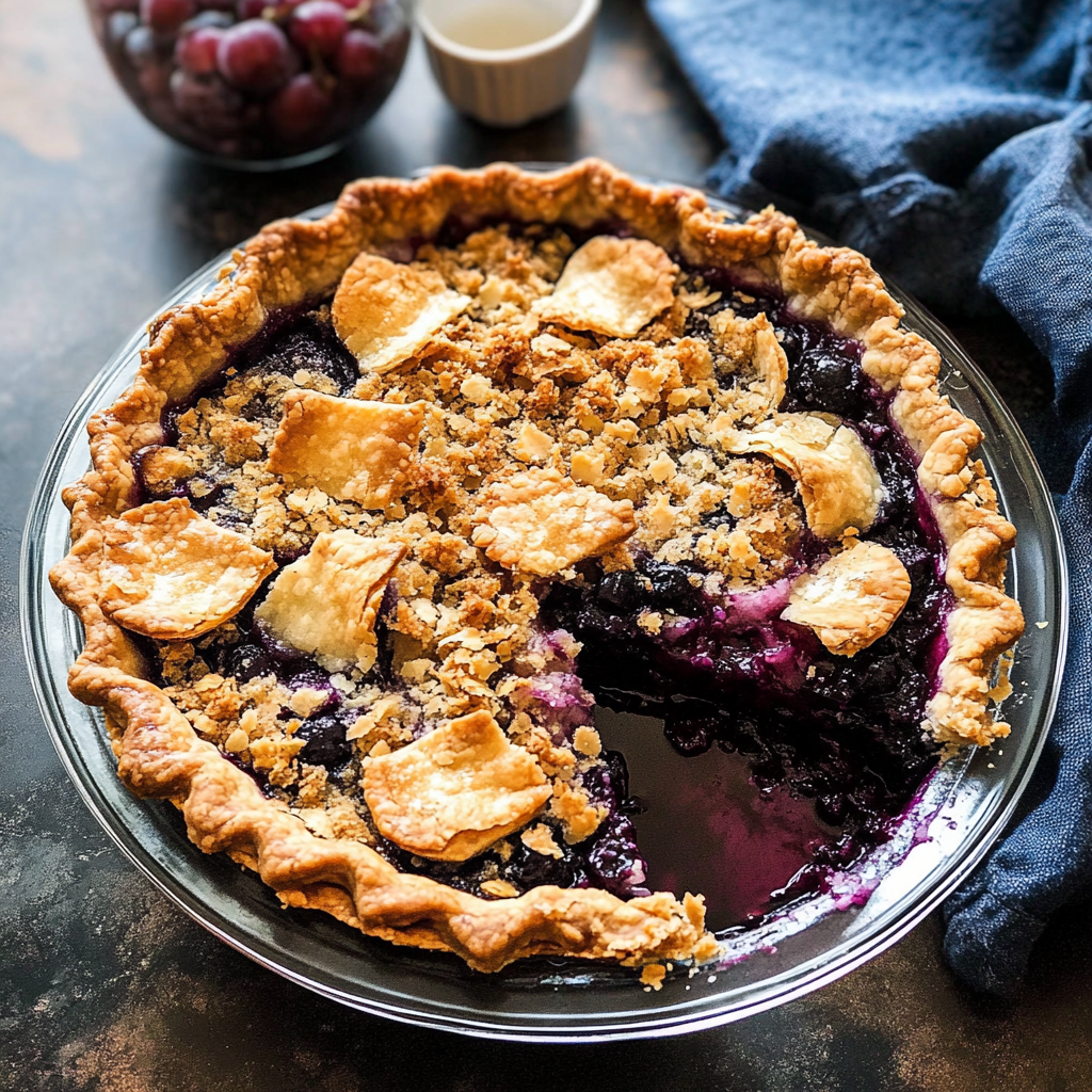Blueberry Streusel Pie