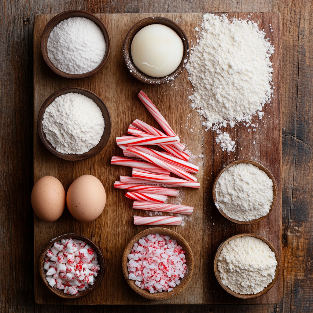 Candy Cane sugar Cookie ingredients