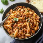 Cheesy Ground Turkey Pasta