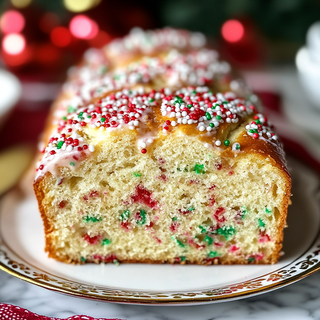 Christmas Sprinkle Buttermilk Bread
