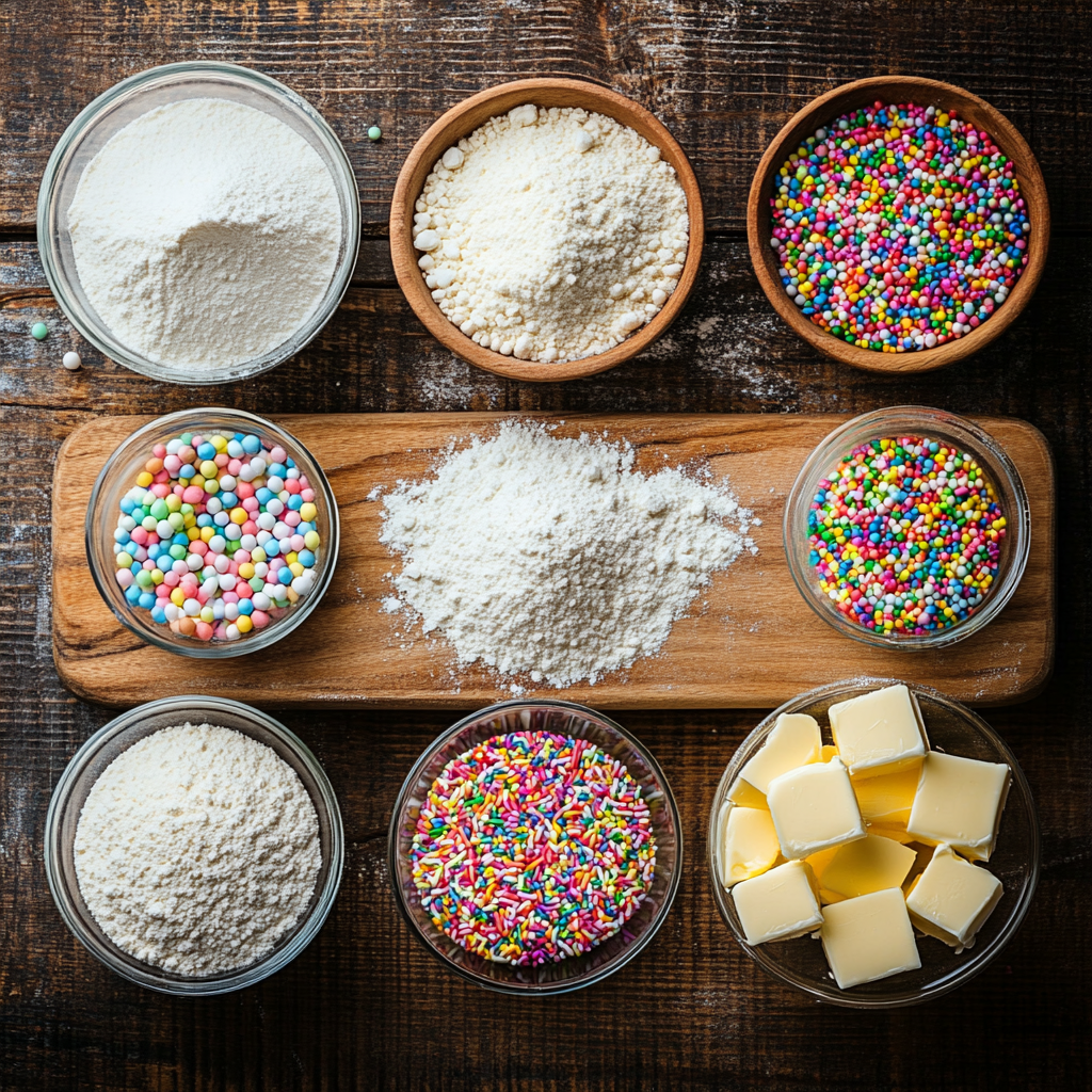 Christmas Sprinkle Buttermilk Bread ingredients