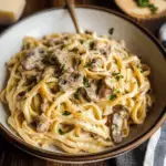 Creamy Mushroom and Leek Pasta