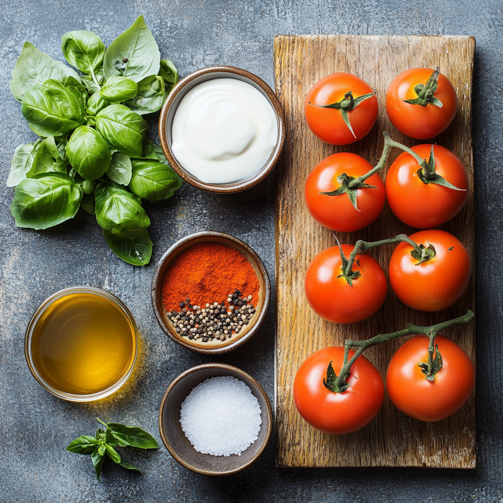 Creamy Tomato Soup ingredients