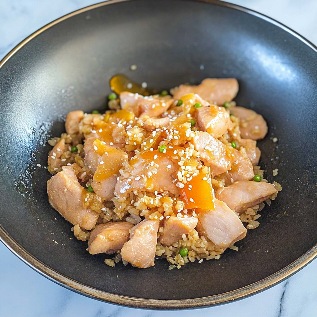 Crispy Garlic Chicken Fried Rice