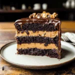 Dark Chocolate Peanut Butter Cake