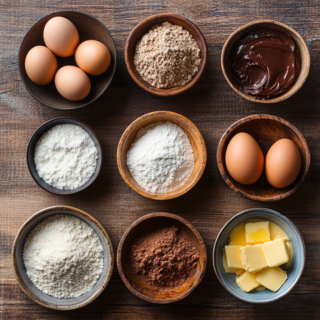 Dark Chocolate Peanut Butter Cake ingredients