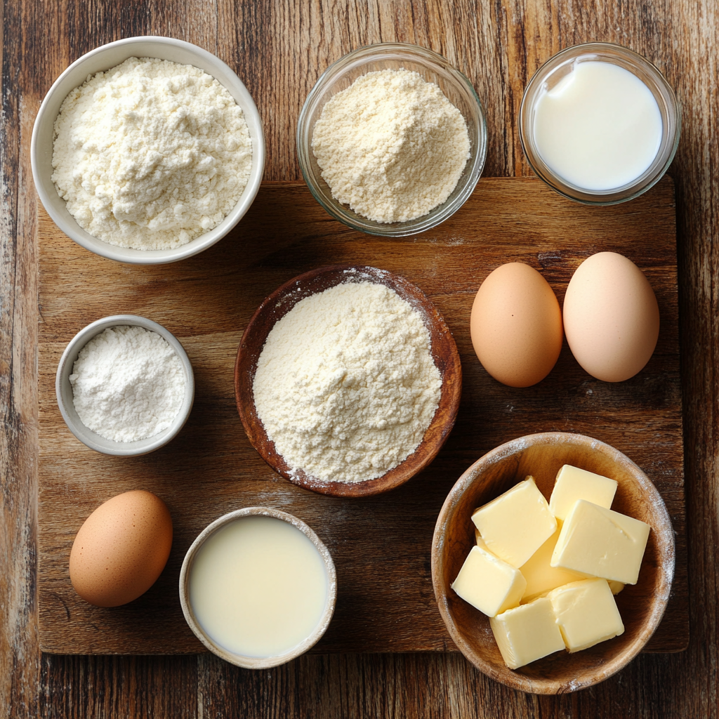 Eggnog Cream Puffs ingredients