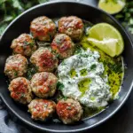 Greek Turkey Meatballs & Tzatziki