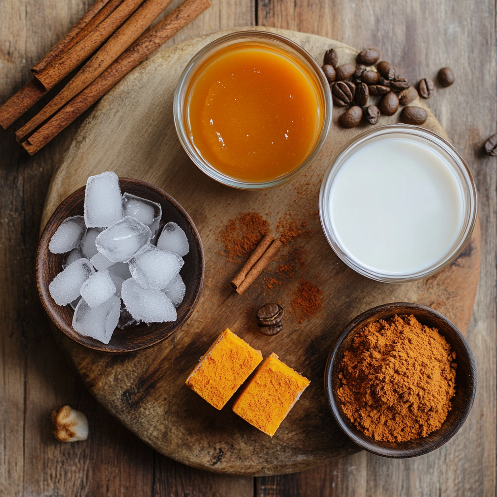 Iced Pumpkin Spice Latte ingredients