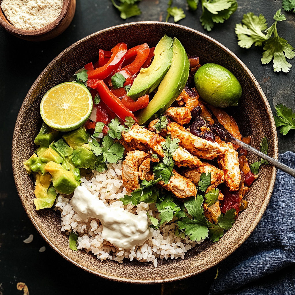 Chicken Fajita Burrito Bowl