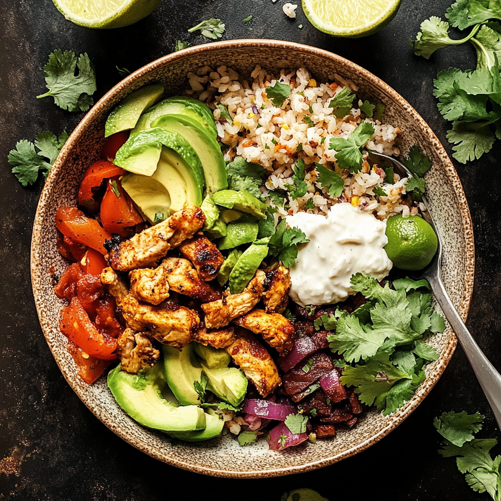 Chicken Fajita Burrito Bowl