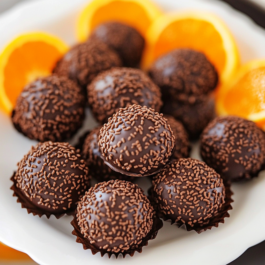 Juicy Orange Chocolate Christmas Truffles