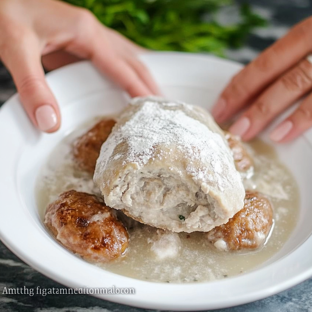 Lean Turkey Kotlety with Mushroom Filling
