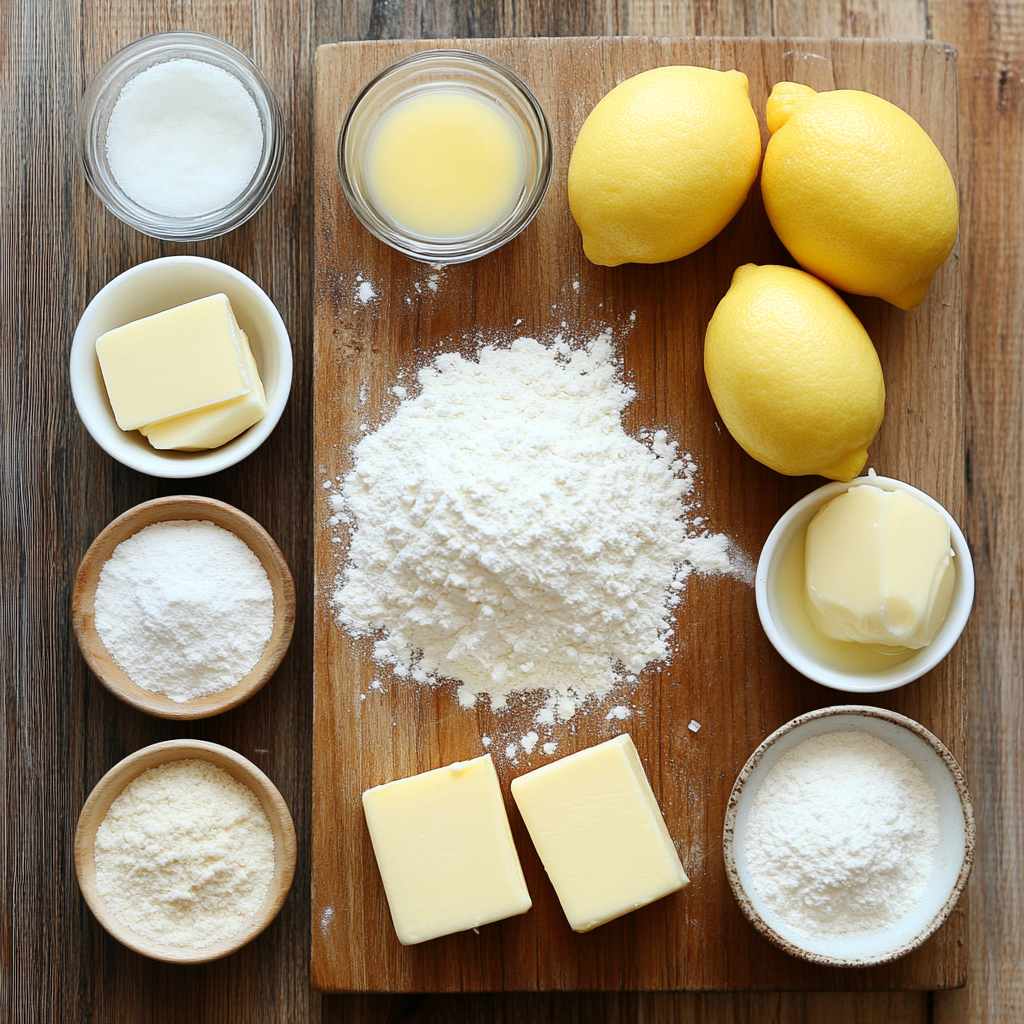 Lemon Bundt Cake ingredients
