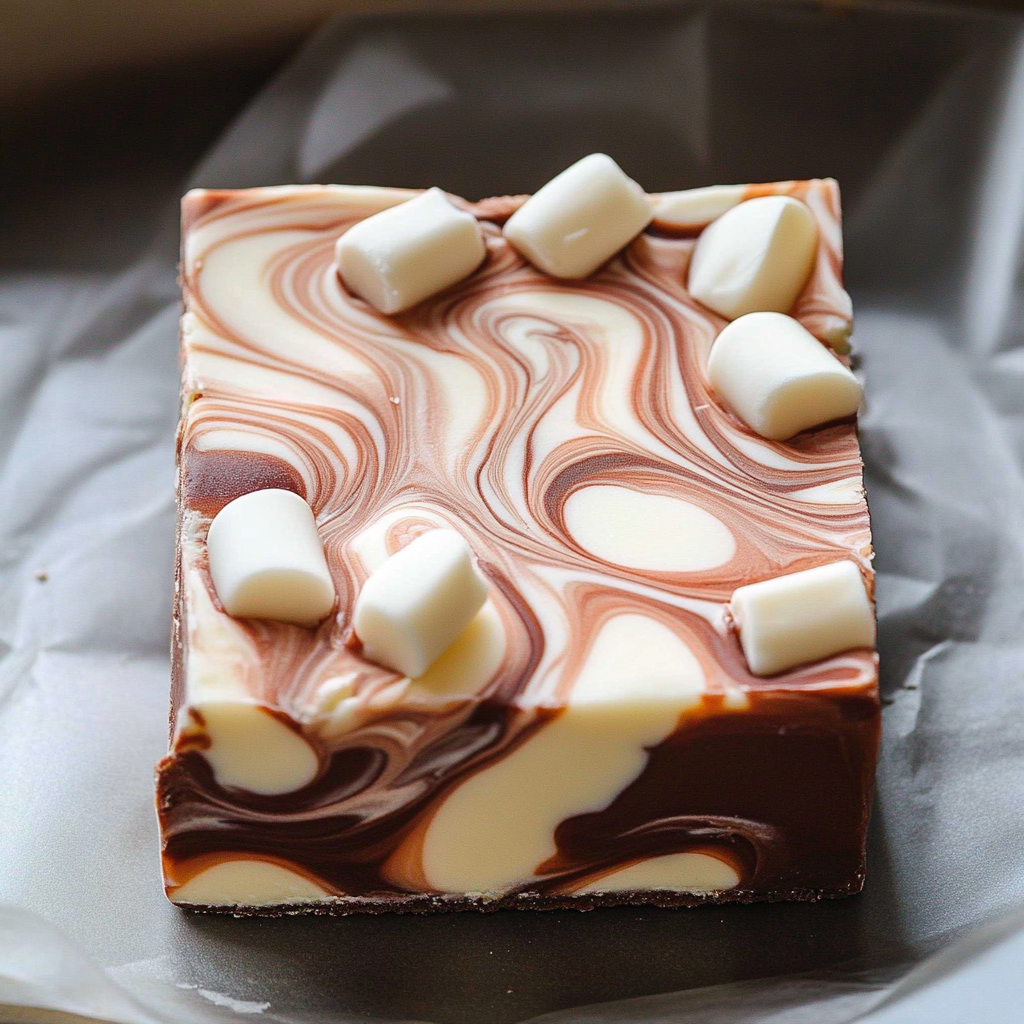 Marshmallow Swirl Fudge