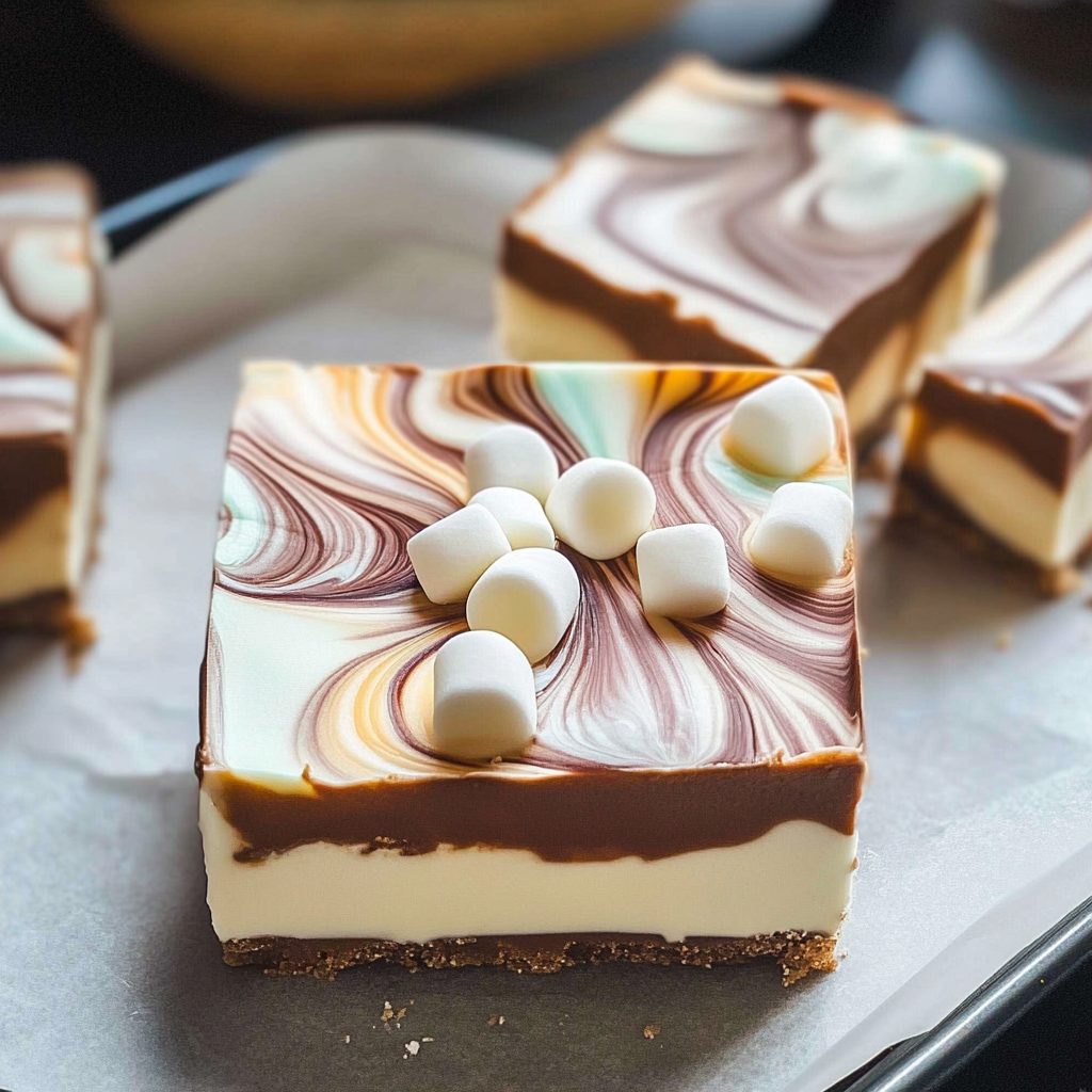 Marshmallow Swirl Fudge