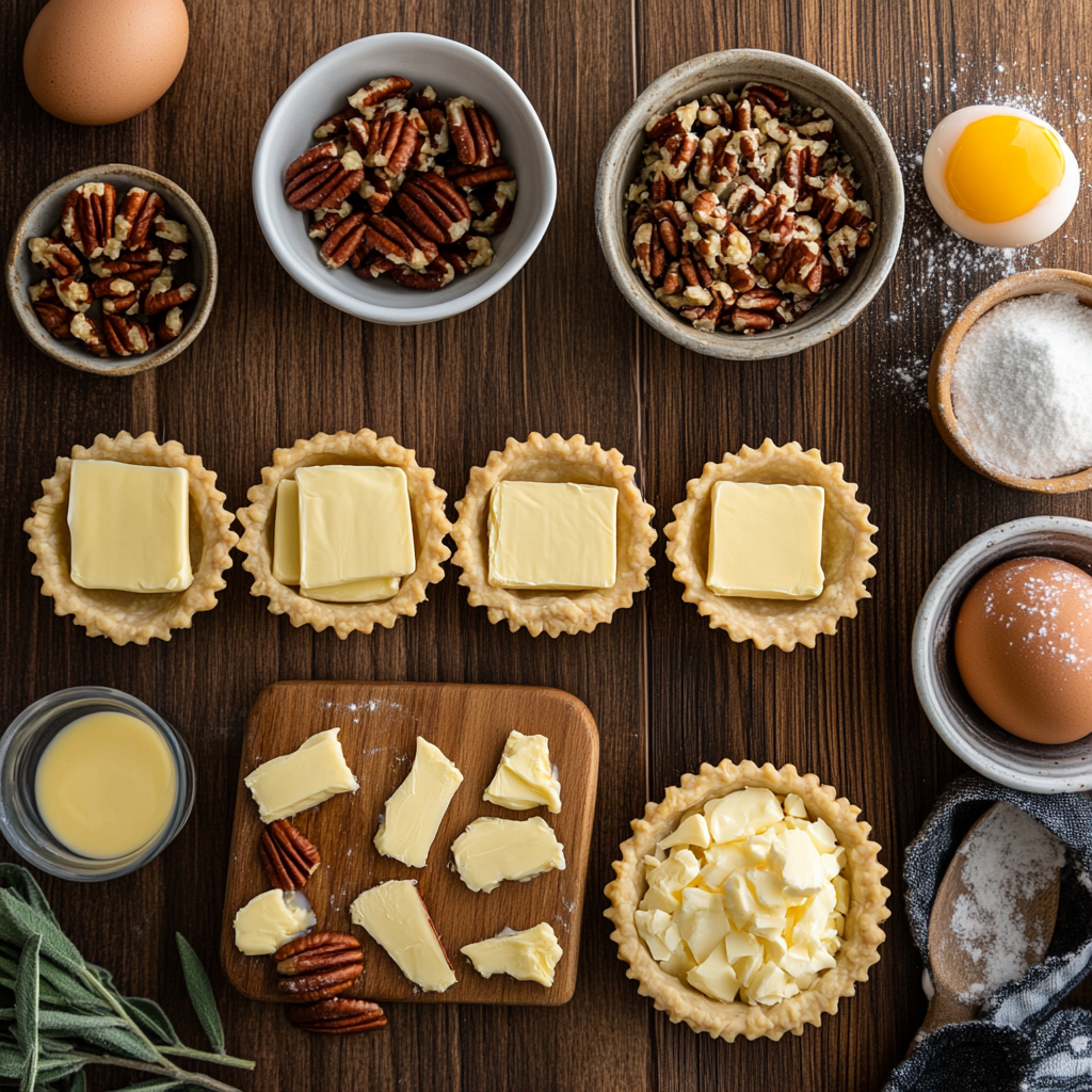 Mini Pecan Pies ingredients