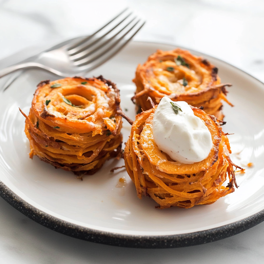 Mini Sweet Potato Casserole Nests