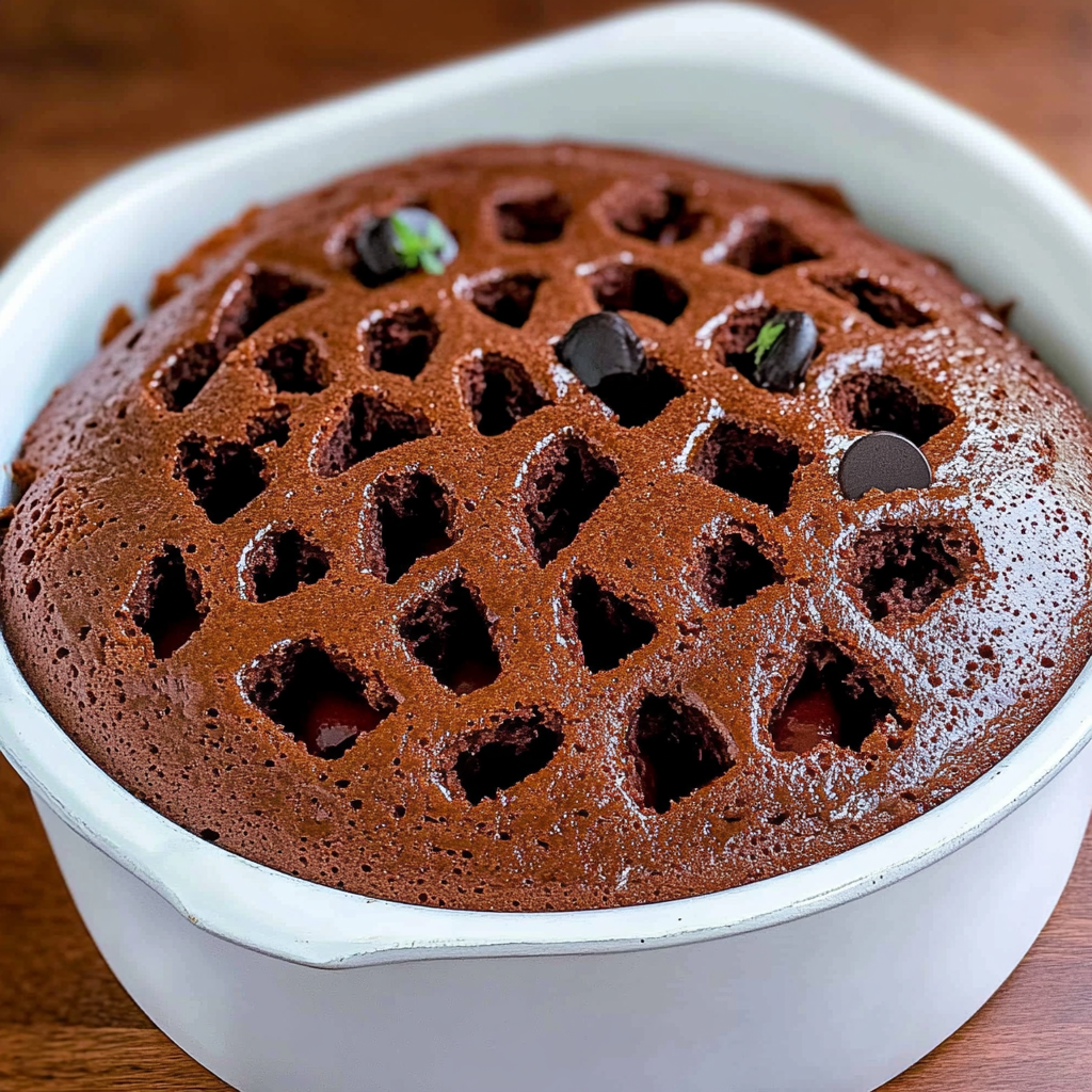 Mint Chocolate Poke Cake