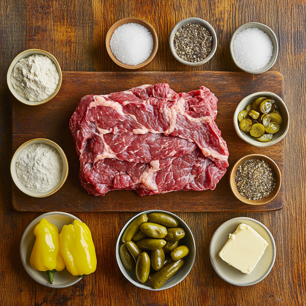 Mississippi Pot Roast with Beef Gravy ingredients