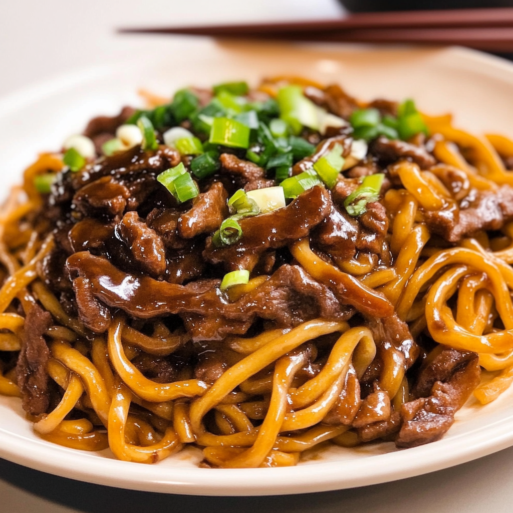 Mongolian Beef Noodles