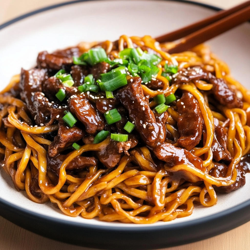Mongolian Beef Noodles