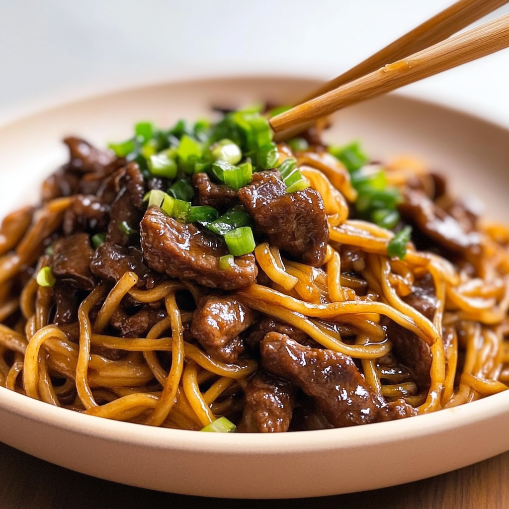 Mongolian Beef Noodles